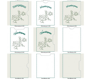 Stickserie - ITH Hülle Wanderpass Pilgerpass Stempelpass 75 Dateien